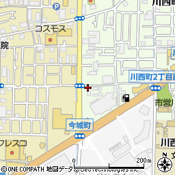 ファミリーマート高槻川西町一丁目店周辺の地図