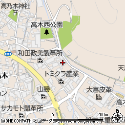 兵庫県姫路市花田町高木216周辺の地図