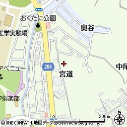 京都府八幡市美濃山宮道周辺の地図