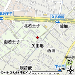 愛知県西尾市寺津町南若王子9周辺の地図