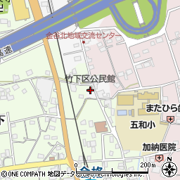 静岡県島田市竹下310-2周辺の地図