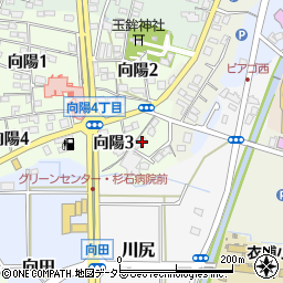 愛知県知多郡武豊町向陽3丁目37周辺の地図