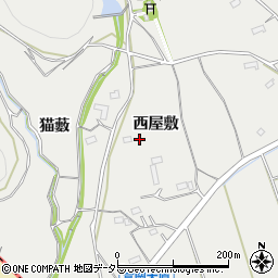 愛知県新城市富岡西屋敷周辺の地図