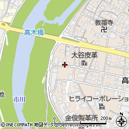 兵庫県姫路市花田町高木371周辺の地図