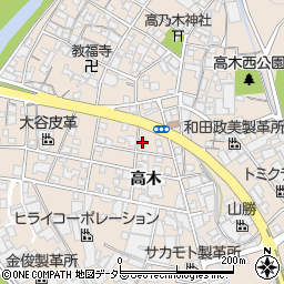 兵庫県姫路市花田町高木73周辺の地図