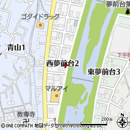 兵庫県姫路市西夢前台周辺の地図