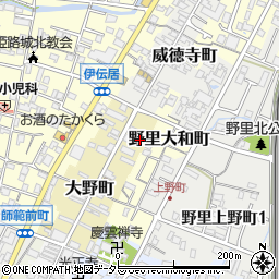 兵庫県姫路市大野町周辺の地図