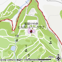 宝塚けやきヒルカントリークラブ周辺の地図