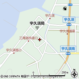 静岡県西伊豆町（賀茂郡）宇久須（浜）周辺の地図