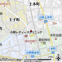 兵庫県小野市上本町56周辺の地図