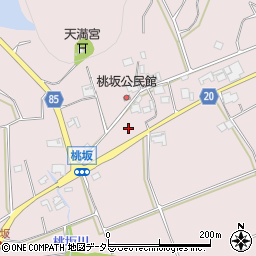 兵庫県三木市口吉川町桃坂周辺の地図