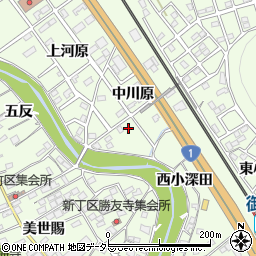 愛知県豊川市御油町中川原18周辺の地図