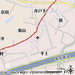 愛知県豊橋市石巻西川町平上周辺の地図