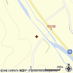 島根県浜田市内村町本郷1592-1周辺の地図