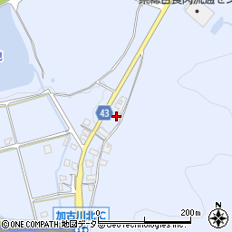 兵庫県加古川市志方町大澤1016-3周辺の地図