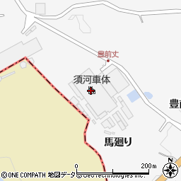 須河車体株式会社　製造本部周辺の地図