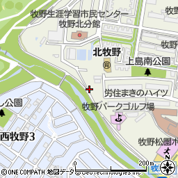 大阪府枚方市牧野北町2周辺の地図