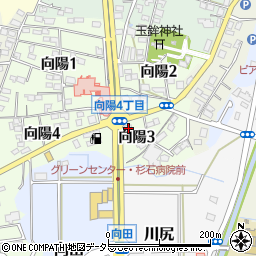 愛知県知多郡武豊町向陽3丁目17周辺の地図