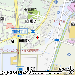 愛知県知多郡武豊町向陽3丁目45周辺の地図