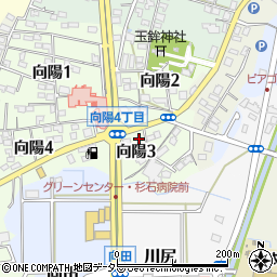 愛知県知多郡武豊町向陽3丁目27周辺の地図