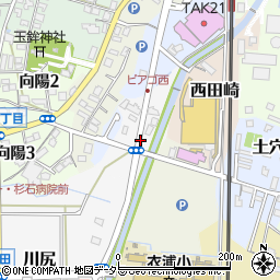 愛知県武豊町（知多郡）道崎田周辺の地図