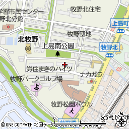 大阪府枚方市牧野北町5-3周辺の地図