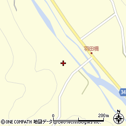 島根県浜田市内村町1592周辺の地図