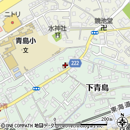 藤枝下青島簡易郵便局周辺の地図