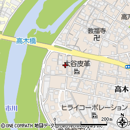 兵庫県姫路市花田町高木303周辺の地図