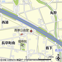 愛知県豊川市長草町連田周辺の地図