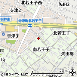 愛知県西尾市寺津町南若王子57-2周辺の地図