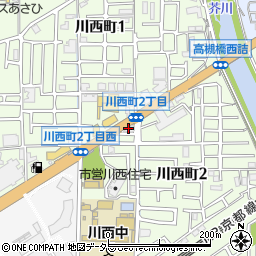 泉屋高槻店周辺の地図