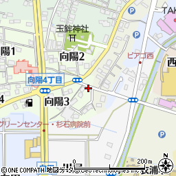 愛知県知多郡武豊町向陽3丁目43周辺の地図