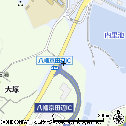 京都府八幡市内里穴ケ谷周辺の地図