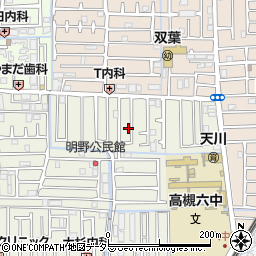 大阪府高槻市明野町33-9周辺の地図