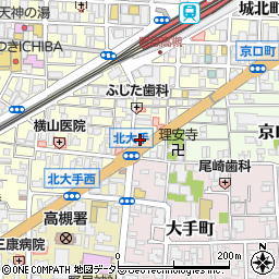 京都銀行高槻城北支店周辺の地図