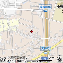 兵庫県小野市天神町1183-9周辺の地図