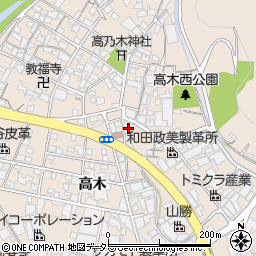 兵庫県姫路市花田町高木157周辺の地図