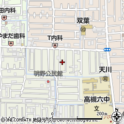 大阪府高槻市明野町33-17周辺の地図