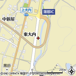 愛知県蒲郡市清田町東大内58-3周辺の地図