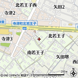 愛知県西尾市寺津町南若王子55周辺の地図