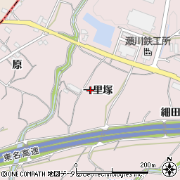 愛知県豊橋市石巻西川町一里塚周辺の地図