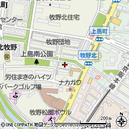 大阪府枚方市牧野北町6-10周辺の地図