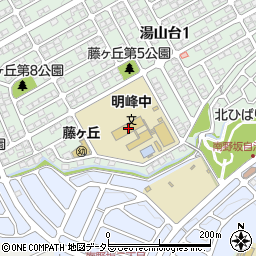 川西市立明峰中学校周辺の地図