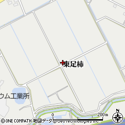 愛知県新城市富岡東足柿周辺の地図