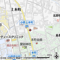 兵庫県小野市上本町249周辺の地図