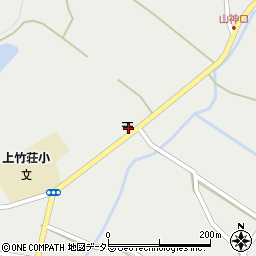 岡山県加賀郡吉備中央町上竹1740-4周辺の地図