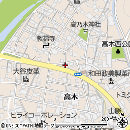 兵庫県姫路市花田町高木361周辺の地図