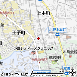 兵庫県小野市上本町46周辺の地図