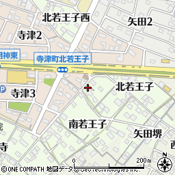 愛知県西尾市寺津町南若王子56-1周辺の地図